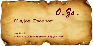 Olajos Zsombor névjegykártya